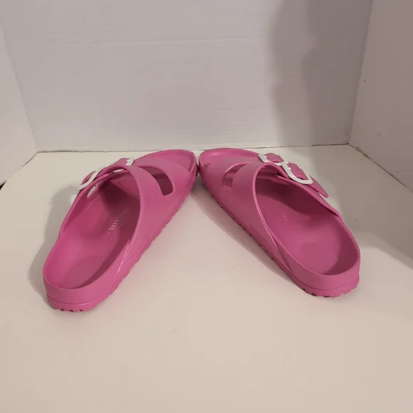 Birkenstock Women's Arizona Pink Slide Sandals Size 9 - Picture 6 of 8